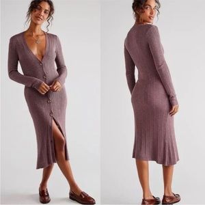 NWT Free People “Date Night” Cardigan in Roan Rouge - Runs Small